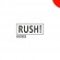 Клише штампа "Rush!" (красное - среднее) с рамкой