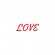 Штамп "Love" 26x9 мм (красный оттиск) v.1