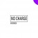 Клише штампа "No Charge" (фиолетовое - среднее) с рамкой